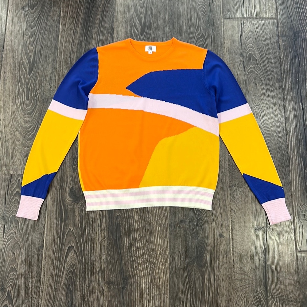 YAL New York multicolored knit blouse